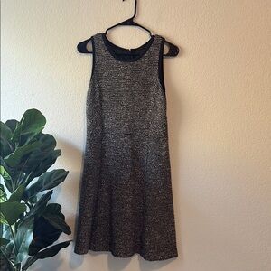 J. Crew 6 Black and White wool blend Sleeveless Dress